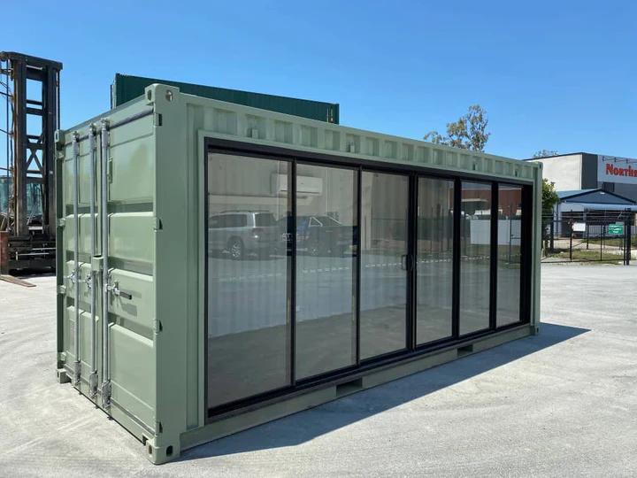 Contentor Escritório 20 Pés com Vidro Lateral