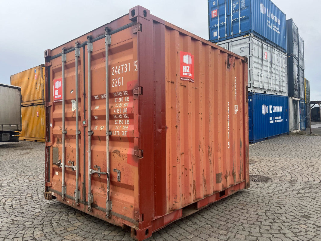 Contentor Usado de 10 Pés – Compacto, Económico e Resistente