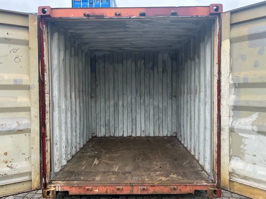 Contentor Usado de 10 Pés – Compacto, Económico e Resistente