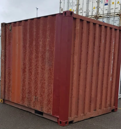 Contentor marítimo usado de 10 pés para carga seca
