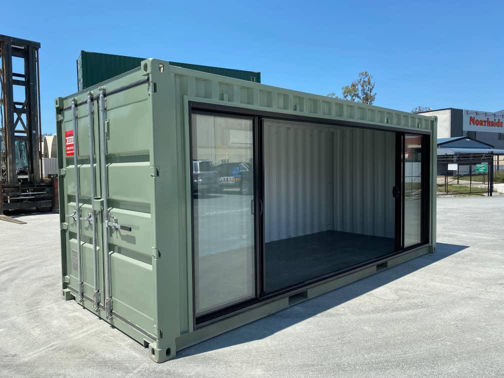 Contentor Escritório 20 Pés com Vidro Lateral