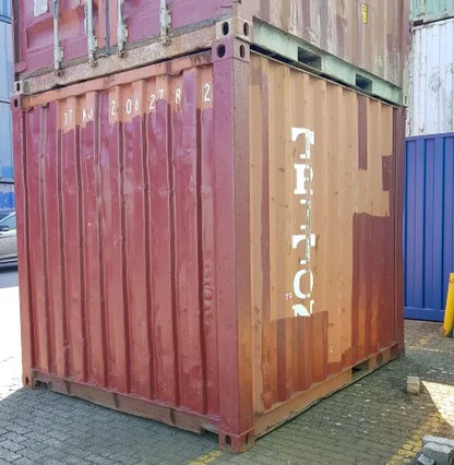 Contentor marítimo usado de 10 pés para carga seca