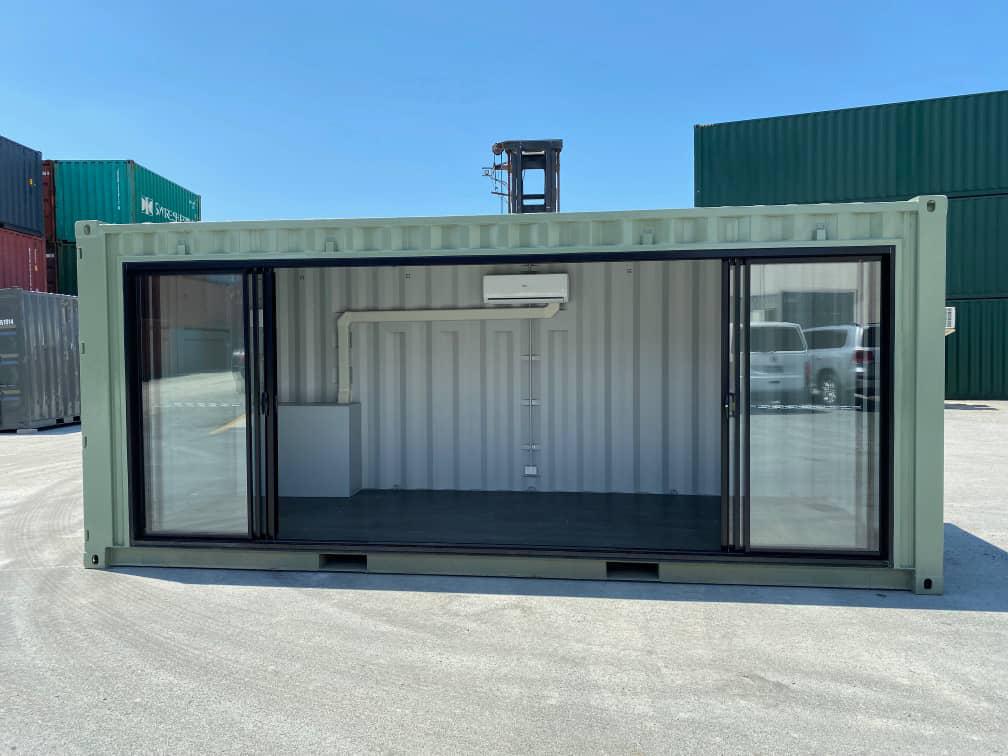 Contentor Escritório 20 Pés com Vidro Lateral