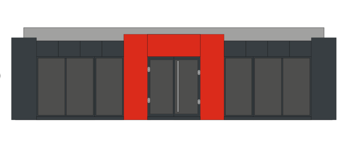 Escritório em contentor 12,00 × 6,00 m – Modelo Lisboa