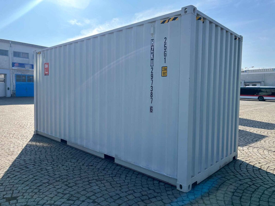 Contentor High Cube de 6 metros com portas de enrolar