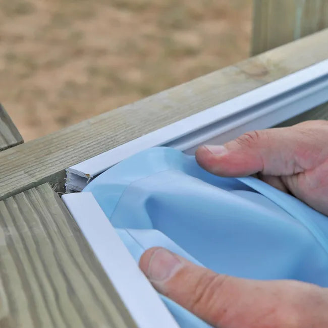 Piscina rígida acima do solo GRE Violette 2 castanho, 1,27 m de altura x 5 m de diâmetro