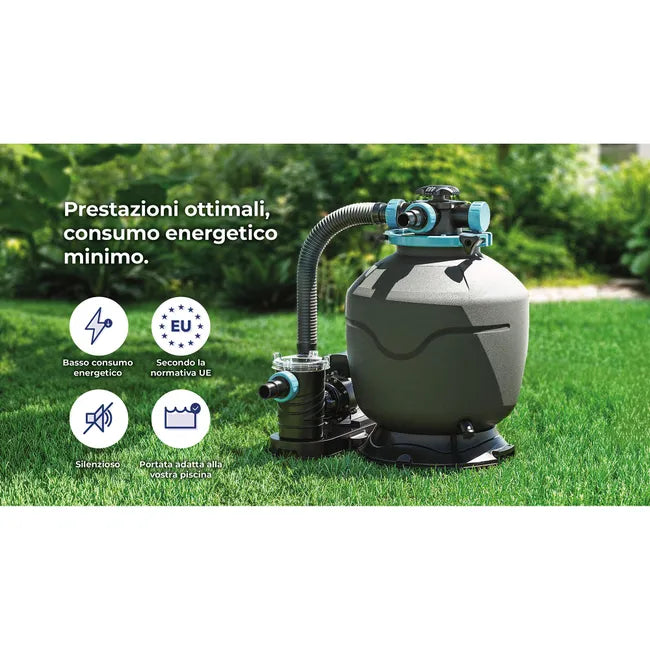 Piscina rígida acima do solo GRE Violette 2 castanho, 1,27 m de altura x 5 m de diâmetro