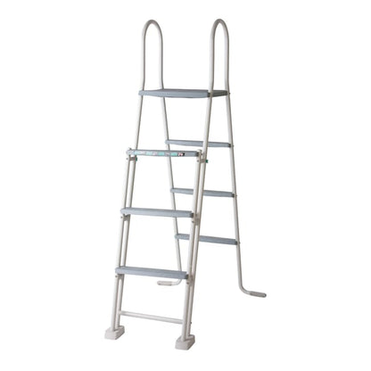 Piscina rígida acima do solo GRE Fiji branca tamanho L (7,3 x 3,75 m)